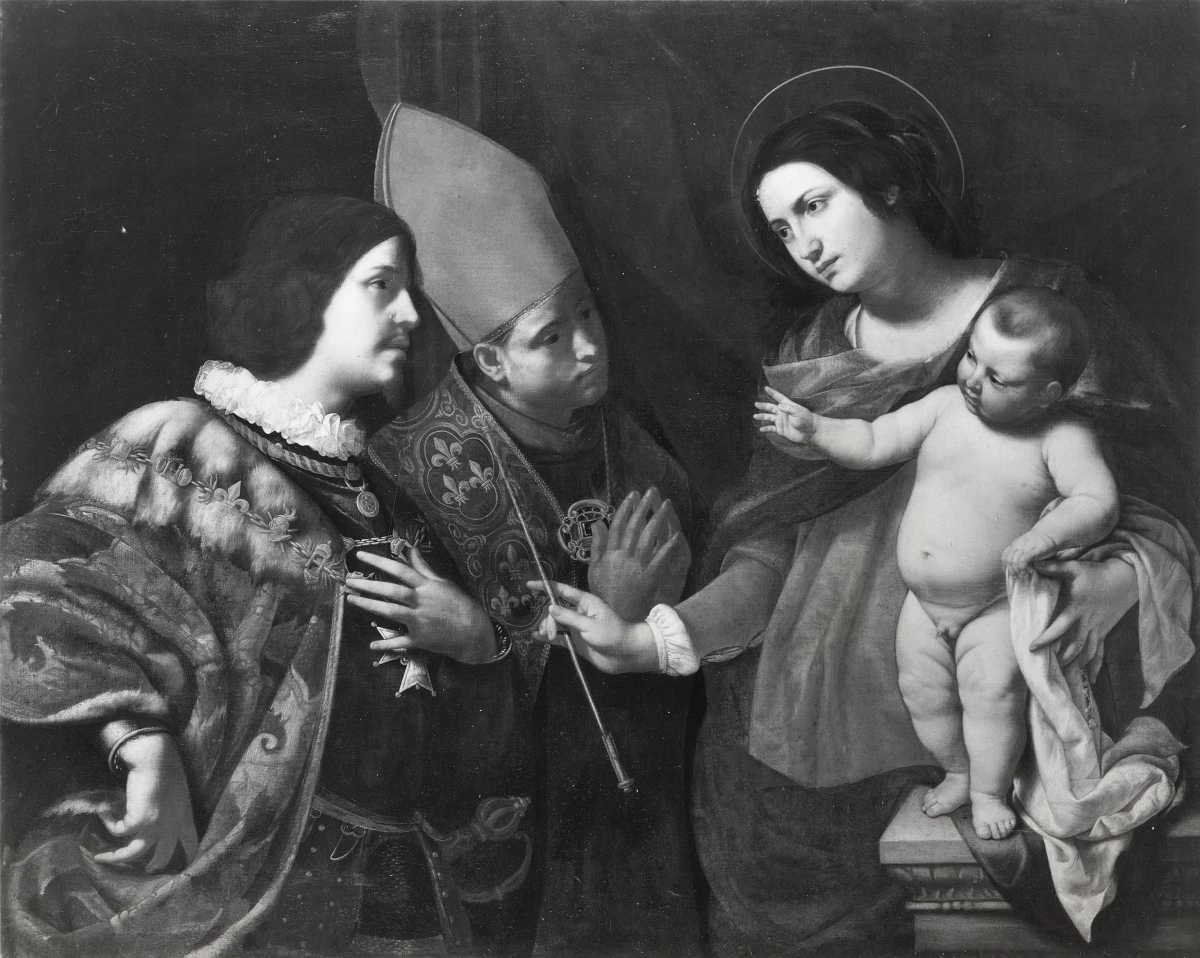 Madonna col Bambini e due santi